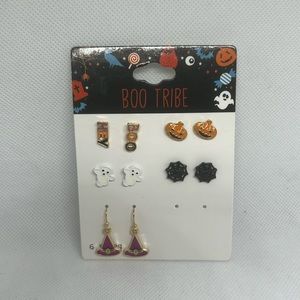 HALLOWEEN EARRINGS SET of 5 NEW JEWELRY HOLIDAY COSTUME ACCESSORIES